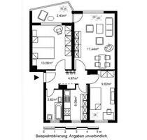Morgen Besichtigung - 2,5 Zimmer mit Balkon Biebrich - Wiesbaden