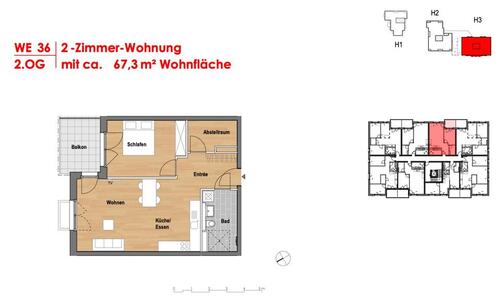 Foto - 2 Zimmer Etagenwohnung zur Miete in Nauen
