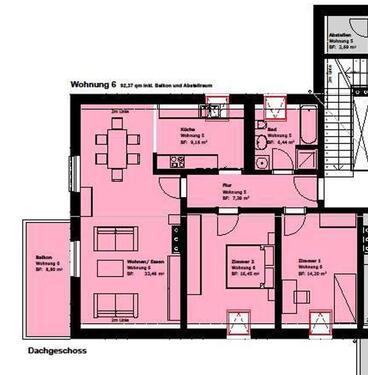 Foto - 3 Zimmer Dachgeschoßwohnung zur Miete in Bestensee