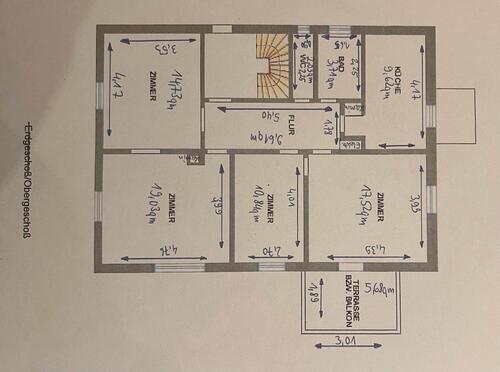 Foto - 4 Zimmer Wohnung in Neckarsulm - 1.300,00 EUR Kaltmiete,
