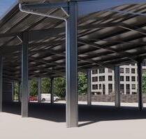 Carport Stellplatz Lager überdacht Wohnmobil Boot Auto LKW - Lottstetten