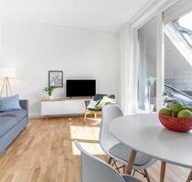 Möbliertes Apartment mit Balkon, Einbauküche, Fußbodenheizung - Leipzig Mitte