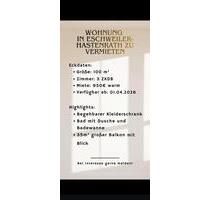 Wohnung in Eschweiler-Hastenrath zu vermieten