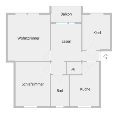 Foto - Etagenwohnung zur Miete in Duisburg