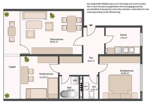 Foto - Etagenwohnung in Darmstadt zur Miete