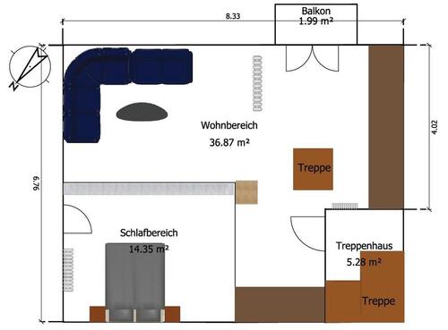 Foto - 2 Zimmer Wohnung in Udert 57639