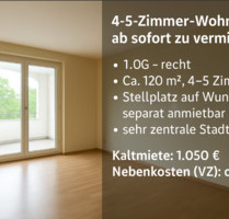 zentraler 4–5-Zimmer-Wohnung Bad Kreuznach – ab sofort zu verm..