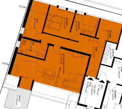 Foto - helle 3 Zimmer Wohnung mit Balkon und Einbauküche