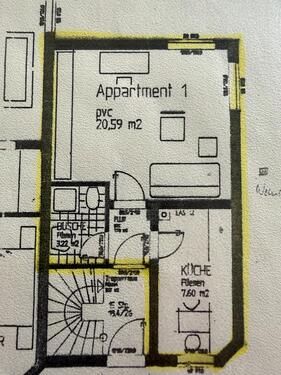 Foto - 1 Zimmer DG Apartment in Staufenberg ab 01.06. zu vermieten