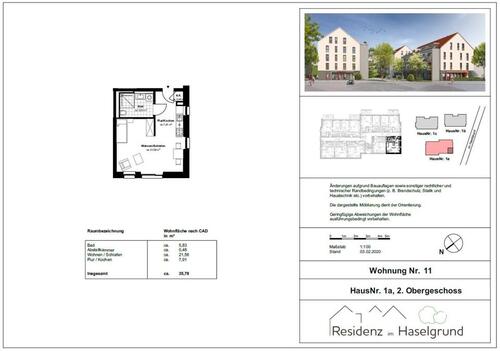 Foto - 1 Zimmer-Apartment mit Einbauküche im Betreuten Wohnen in Hünfeld