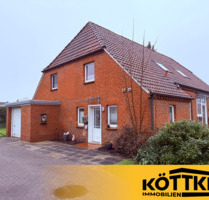 ⭐ Exklusive Erdgeschosswohnung in Völlenerfehn: Großzügiges Wohnen mit Garten & beheizter Garage ⭐ - Westoverledingen