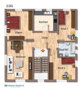 Foto - 4 Zimmer Etagenwohnung zur Miete in Albstadt