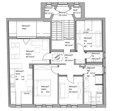 Foto - 4 Zimmer Dachgeschoßwohnung zur Miete in Chemnitz