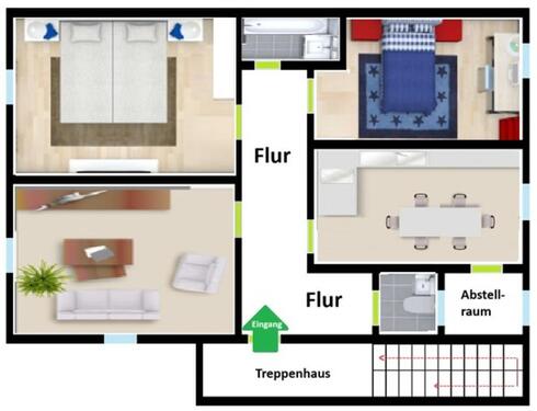 Foto - 3 Zimmer Etagenwohnung zum Kaufen in Pforzheim