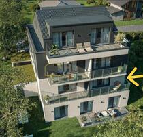 Massivholz-Neubau: 2 Zimmer mit Balkon, KfW40, gesundes Wohnklima, Weitblick - Erlangen Bruck