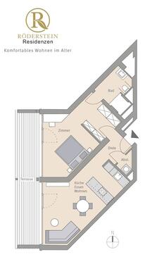 Foto - 2 Zimmer Etagenwohnung zur Miete in Hofheim am Taunus