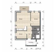 Ansprechende Obergeschosswohnung mit Balkon in schöner Lage von Schortens! Neubau- Erstbezug