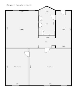 Foto - 2.5 Zimmer Dachgeschoßwohnung in Gera