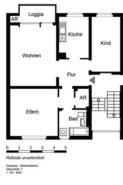 Foto - Etagenwohnung in Duisburg zur Miete