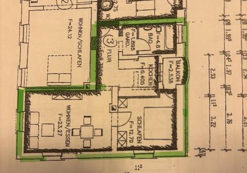 Foto - 2 Zimmer Etagenwohnung zur Miete in Kehl