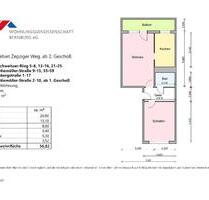 Sonnige 2-Raum-Wohnung im 3. Geschoss zu vermieten - Bernburg (Saale)