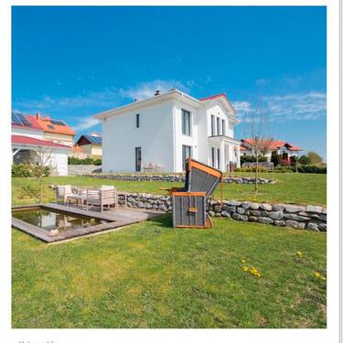Foto - Ein Traum in Weiß. Stilvolle Villa mit wunderbarem Garten.