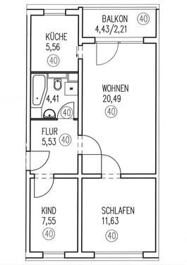 Foto - Etagenwohnung in Schneeberg