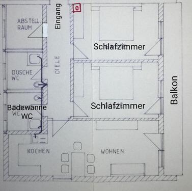 Foto - Ruhige 3 Zimmer Hausmeisterwohnung