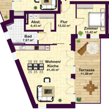 Foto - Moderne 2 Zimmer Wohnung in Sandkrug zum 01.06.26 zu vermieten