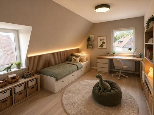 Foto - 3 Zimmer Dachgeschoßwohnung zur Miete in Heroldsberg