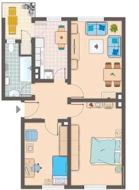 Foto - 3 Zimmer Erdgeschoßwohnung in Düsseldorf