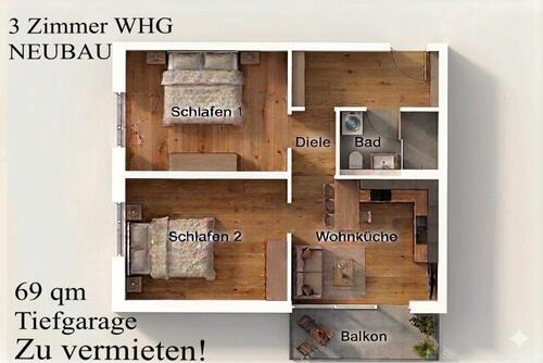 Foto - Exklusives WG Zimmer - Neubau 2er Wg