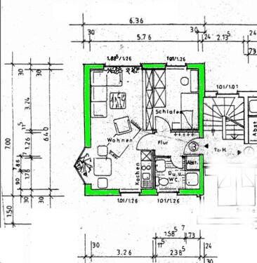 Foto - 2 ZKB, Ibbenbüren, sehr ruhige Lage unweit Zentrum