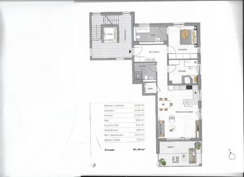 Foto - 3 Zimmer Etagenwohnung zur Miete in Remscheid