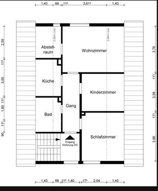 Foto - 3-Zimmer DG-Wohnung auf 01.06.2026 zu vermieten