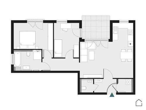 Foto - 3 Zimmer Dachgeschoßwohnung in Crailsheim
