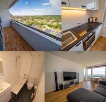 Möbliertes Penthouse, 18. Stock, Stadt- & Alpenblick & Schwimmbad - München Thalkirchen-Obersendling-Forstenried-Fürstenried-S