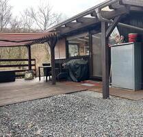 TinyHausBlockhaus auf Dauercampingplatz in Kirn, Clamping - Bingen am Rhein