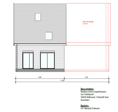 Foto - Doppelhaushälfte in Wittmund Asel zu verkaufen -Neubau