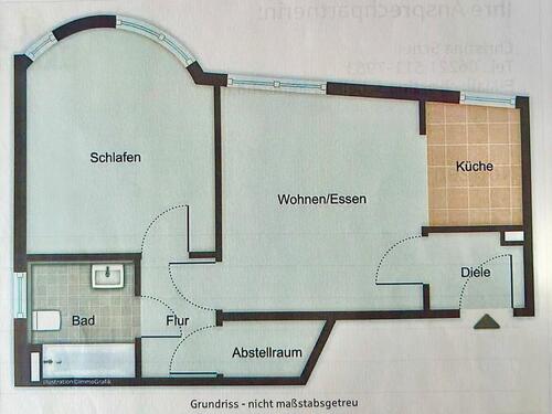 Foto - 2.5 Zimmer Etagenwohnung zur Miete in Leimen