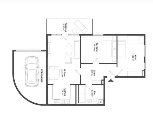 Foto - 3 Zimmer Erdgeschoßwohnung zum Kaufen in München