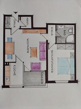 Foto - 2 Zimmer Wohnung im 1. OG mit Balkon von privat in Heiligenhaus