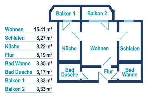 Foto - 2 Zimmer Etagenwohnung zur Miete in Reichenbach im Vogtland