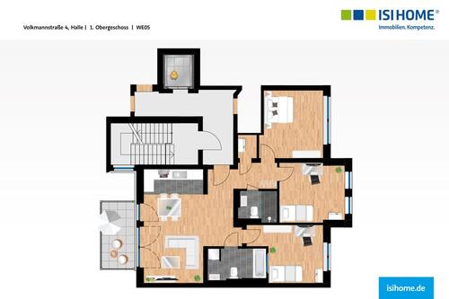 Foto - Tolle 4-Raumwohnung mit Sonnenbalkon im Herzen von Halle - WE05