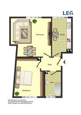 Foto - 2 Zimmer Etagenwohnung zur Miete in Duisburg