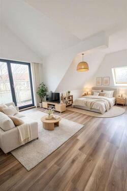 Foto - Neu! Stilvolle 1-Raum-Wohnung mit moderner Einbauküche, Tageslichtbad und Balkon I Stellplatz mögl.