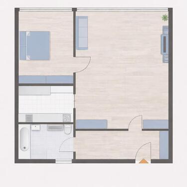 Foto - 2-Zimmer Wohnung in Mainz - 810,00&nbsp;EUR Kaltmiete, ca.&nbsp; 48,00&nbsp;m&sup2;