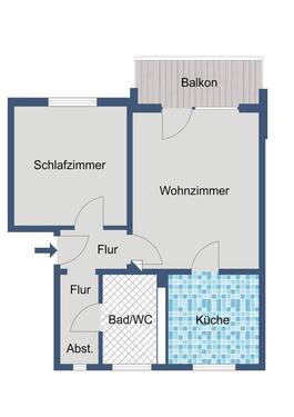 Foto - 2 Zimmer Erdgeschoßwohnung in Rotenburg an der Fulda