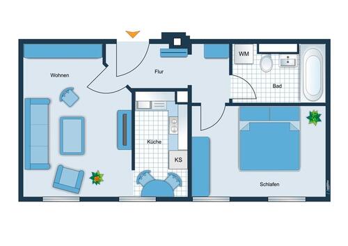 Foto - Etagenwohnung in Chemnitz zur Miete