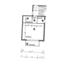 Möblierte 1-Zimmer-Wohnung mit Balkon – Nähe MHH – ab 15.01. frei - Hannover Buchholz-Kleefeld
